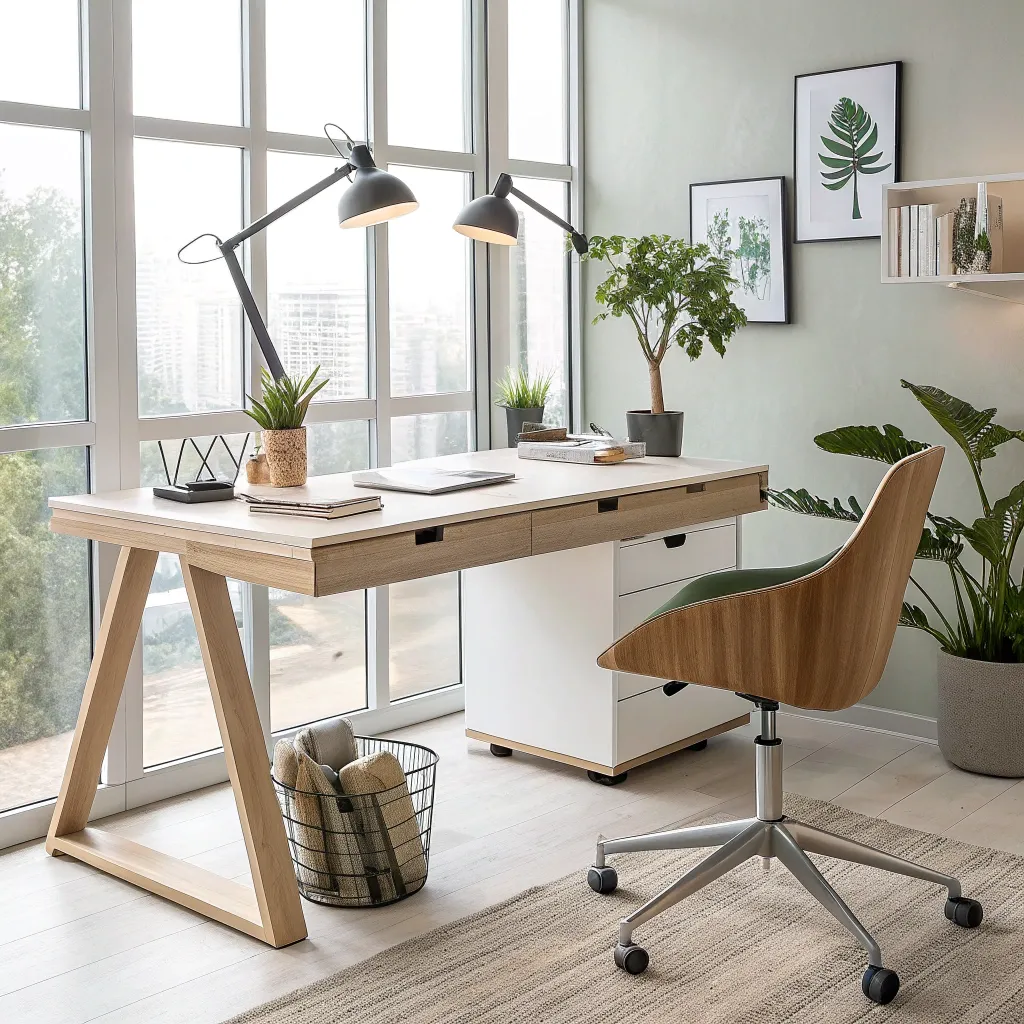 Modern office desk with eco-friendly design